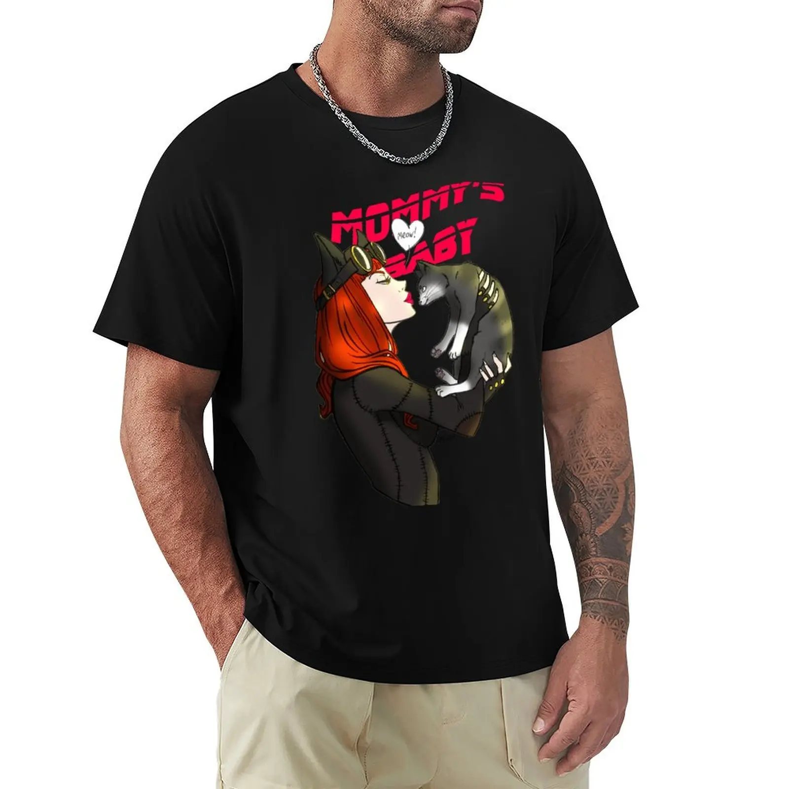 

Mommy's baby T-Shirt heavyweights Short sleeve tee customs design your own compression shirt men