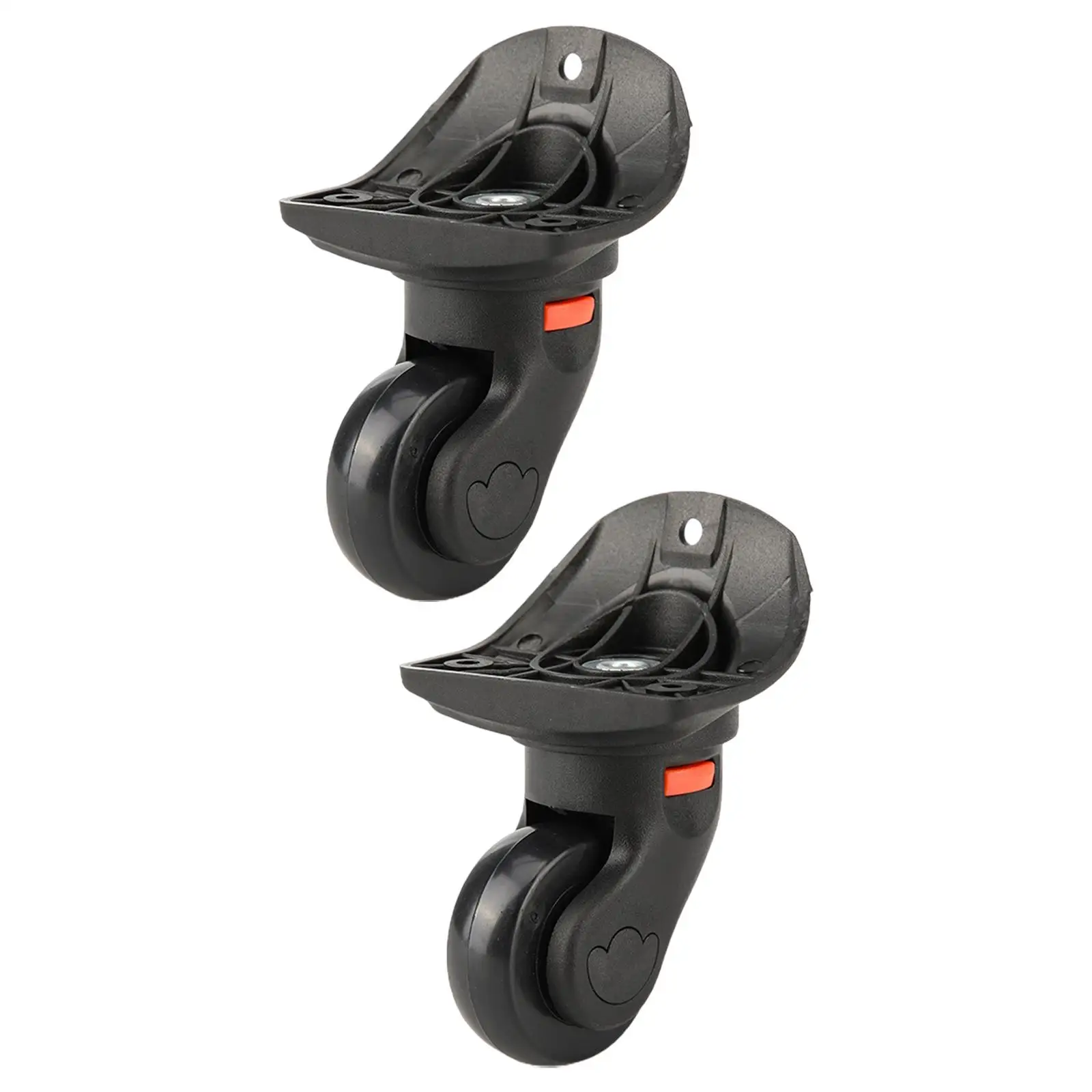 Roulettes universelles pour bagages, roulement de charge, degré d\'usure, touriste, rapDuty, roue muette, valise, roulettes à percussion, 2 pièces