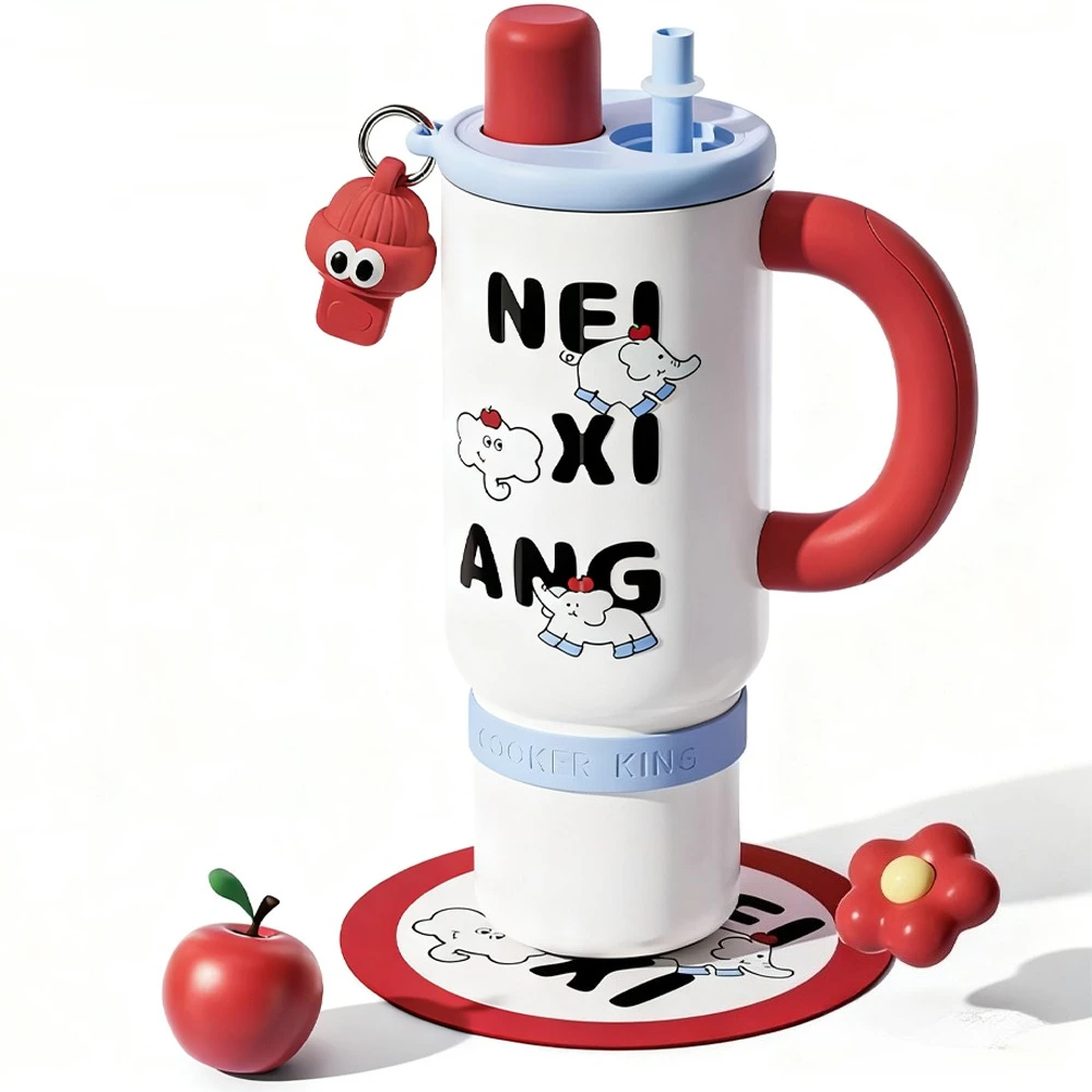 

COOKER KING 1200 мл чашка для льда 316 изоляционная чашка из нержавеющей стали пищевой чайник с ручкой подходит для портативной чашки для путешествий на открытом воздухе