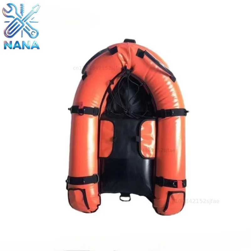 CustomizableInflatable PVC Spearfishing and Abalone Float/Freediving Boat with Flag 3 Separate Inner Bladders