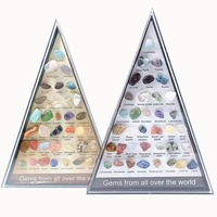 1 Box 36Design Minerals Of The World Quartz Crystal Mineral Specimen Ore Samples Natural Stone Collectible Raw Gemstones Gift