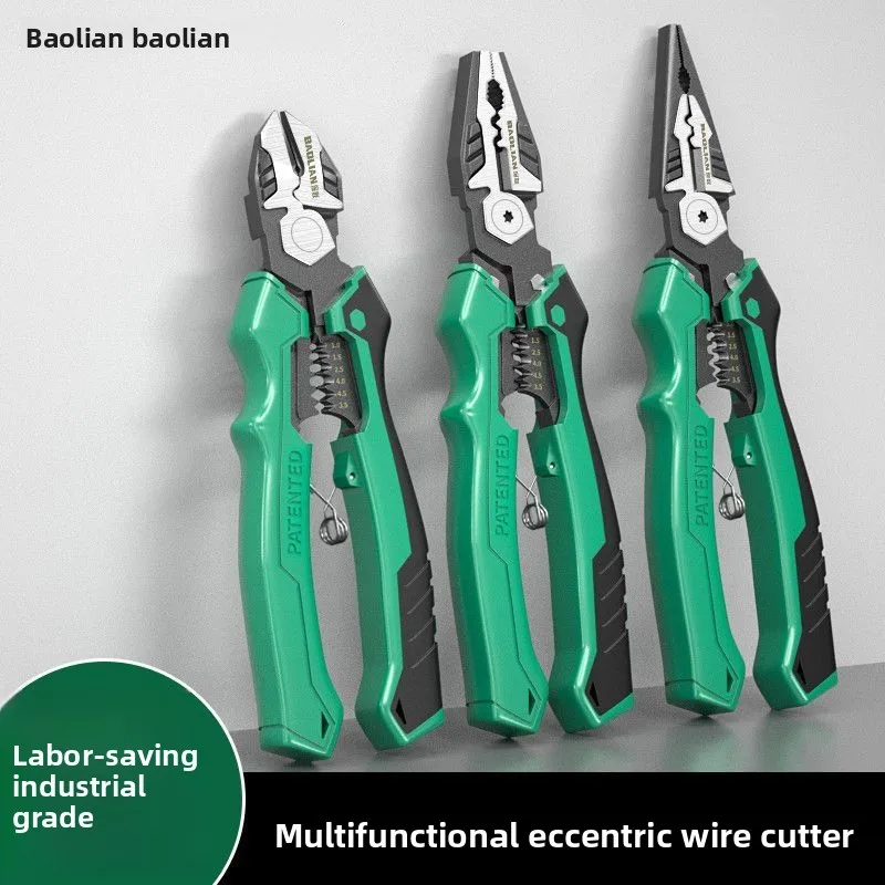 

Electric Wire Pliers Large Opening Sharp Multifunction Tool for Cutting Twisting Gripping Metal Wires Heavy Duty Tool