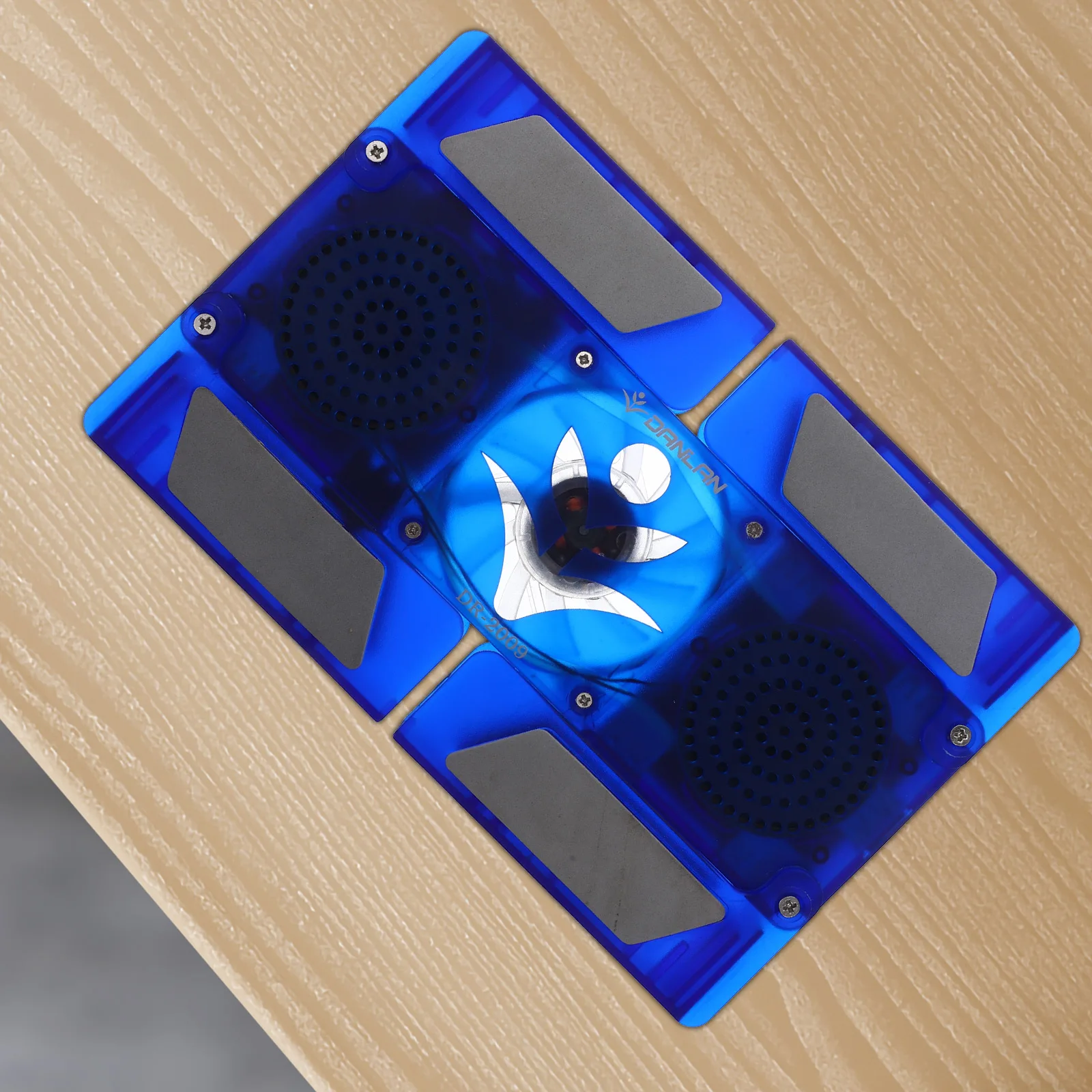 

Mini Foldable LED Cooling Fan Blue Laptop Stand Compatible Various Sizes Ensures Stable Operation Gaming Laptop Cooler Pad