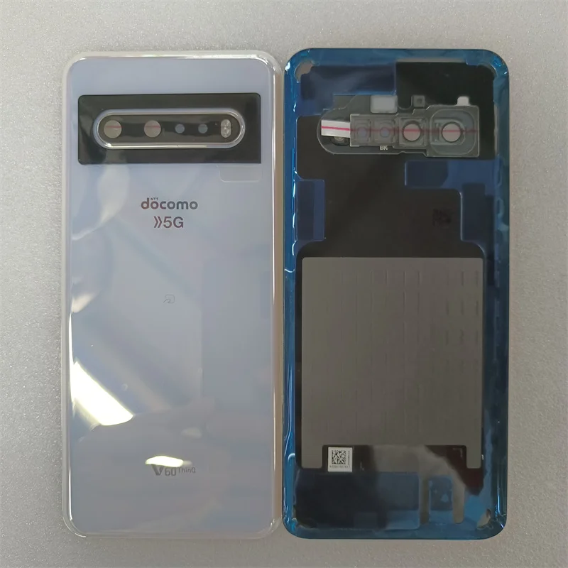 Szklana tylna obudowa baterii z obiektywem aparatu + naklejka do LG V60 ThinQ 5G LM-V600 — zdjęcie produktu 6