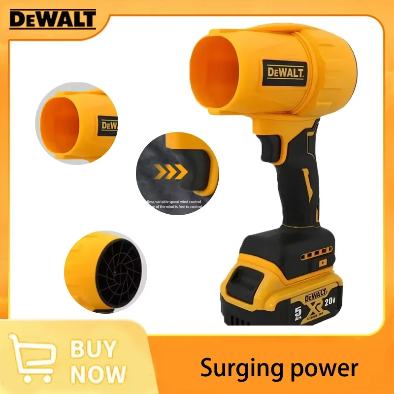 Dewalt Brushless  Air Blower Cordless Turbo Fan Handheld Violent Fan Dryer 20V Rechargeable Dust Blowing Tool 2025 New