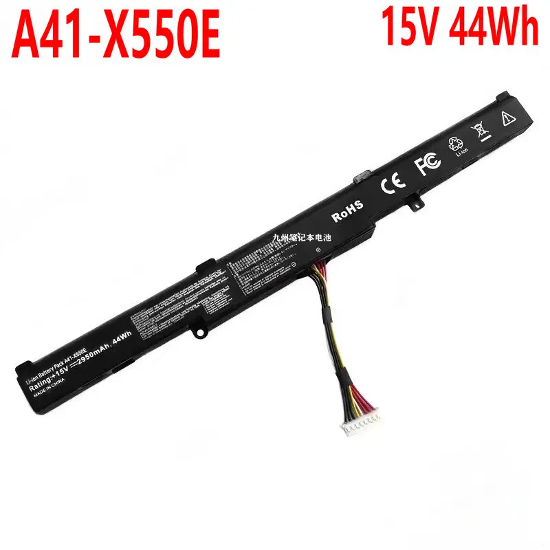 

15V 44Wh New A41-X550E Laptop Battery For ASUS X55LM9H K550D K550DP K550DP5350 X550D A550D K555Z A450J MD451V K450J