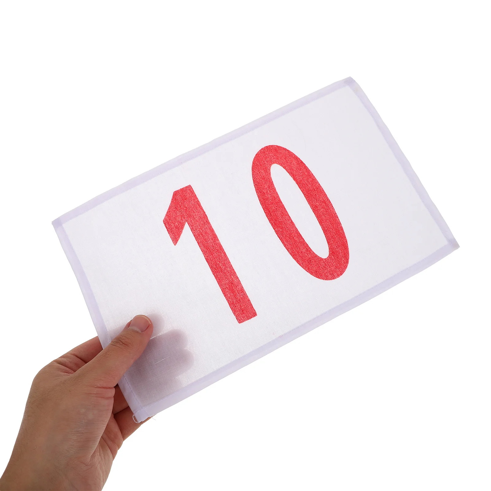 10 قطع من سباق الجري الأحمر 01-10 كبيرة متينة مقاومة للماء ومضادة للتمزق وقابلة للتعديل لأحداث الماراثون والتدريب خفيفة الوزن #2