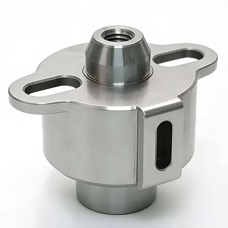 

CNC Machined Stainless Steel Housing / Adapter with Mounting Flange Milling & Turning Services From China