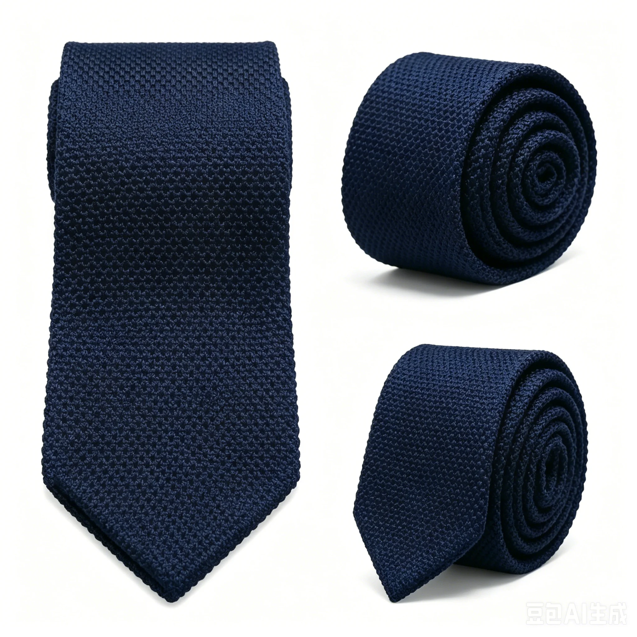 Herren Einfarbige Strickkrawatte Neuer Stil Mode 8cm Strickkrawatte Reine Baumwolle Herrenkrawatte Business Hochzeit Krawatte Accessoires Geschenk – Detail 8