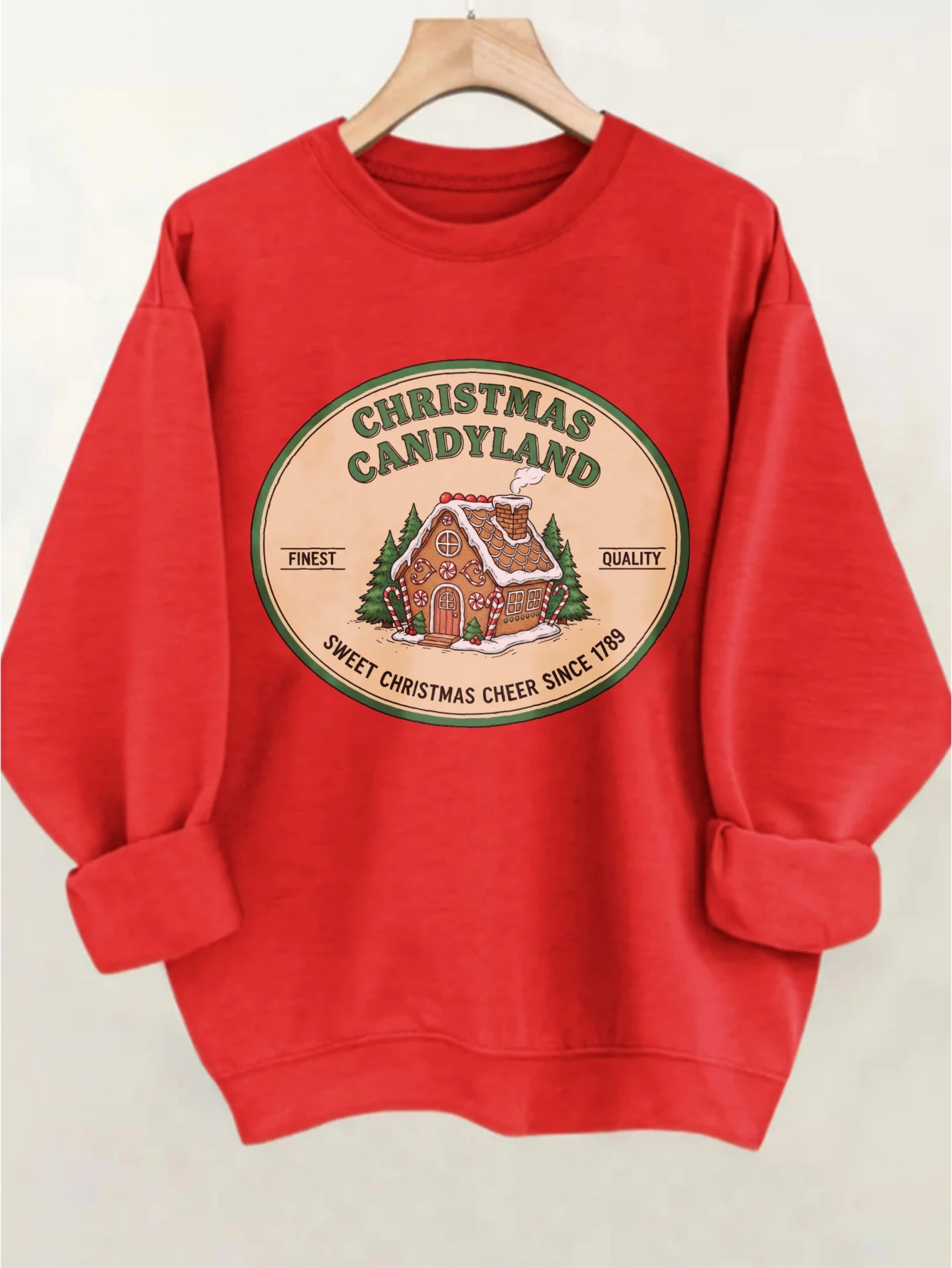 Etiquetas de Natal Trendy Vermelho Verde Pulôver de Pescoço Redondo Algodão Quente para Homens Mulheres Soltas Perfeito para Esportes de Natal de Inverno