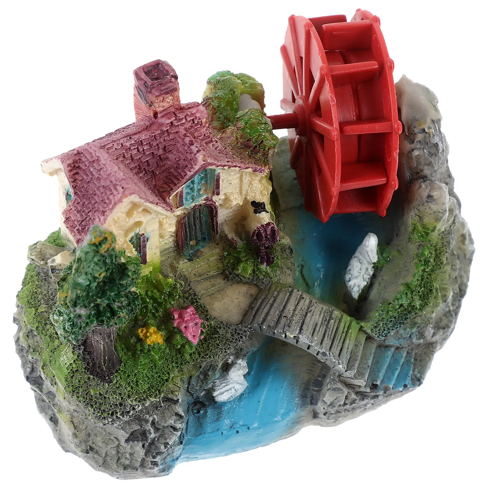 

Creative Resin Fish Tank Decoration Villa Aquarium Landscaping Ornament Small Lightweight Craft for Tank Decor Hideout Function