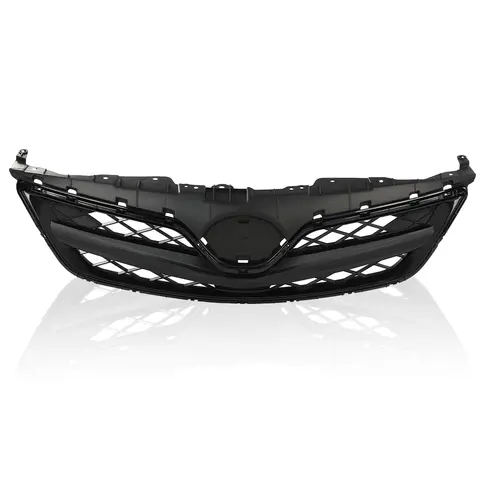 Car Front Upper Bumper Grille Compatible with 2011 2012 2013 Toyota Corolla Painted Black Plastic 5310002410C0 To1200340 Durable