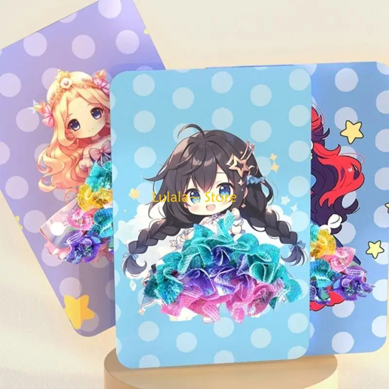 y4qa 공주 드레스 up poking book girl fun uncuncture poking book 3-8 년 어린이