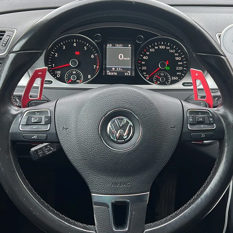 2Pcs/set Steering Wheel Paddle Extension Shift Cover For VW Golf 5 6 MK6 GTI R Jetta MK5 Passat B6 B7 CC Polo Sharan Tiguan