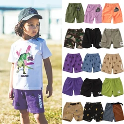 Summer Japanese Brand Boys Girls Cartoon Gorilla Shorts Kids Streetwear Pants Children Cotton Printing Shorts Fashion Clothes