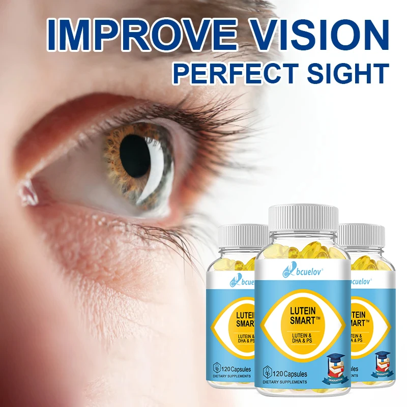 Lutein + DHA Fish Oil Capsules Improve Brain Memory and Eye Health, Promote Intellectual Development and Improve Body Immunity