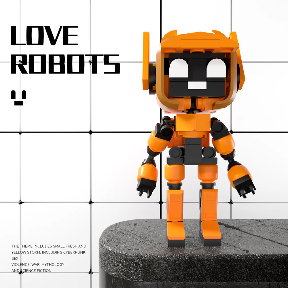 

142 шт., строительные блоки MOC Love Dead Machine и Robot K-VRC Mecha