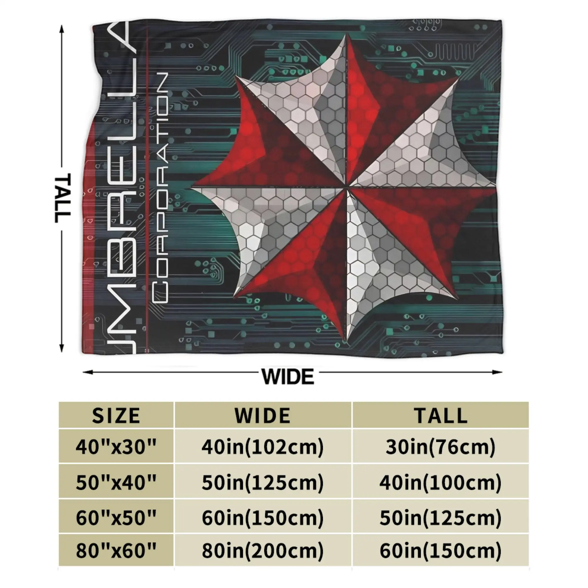 Raccoon City Umbrella  Blankets Quality Warm Soft  Throw Blanket Winter Decorative Couch Bed Pattern Bedspread