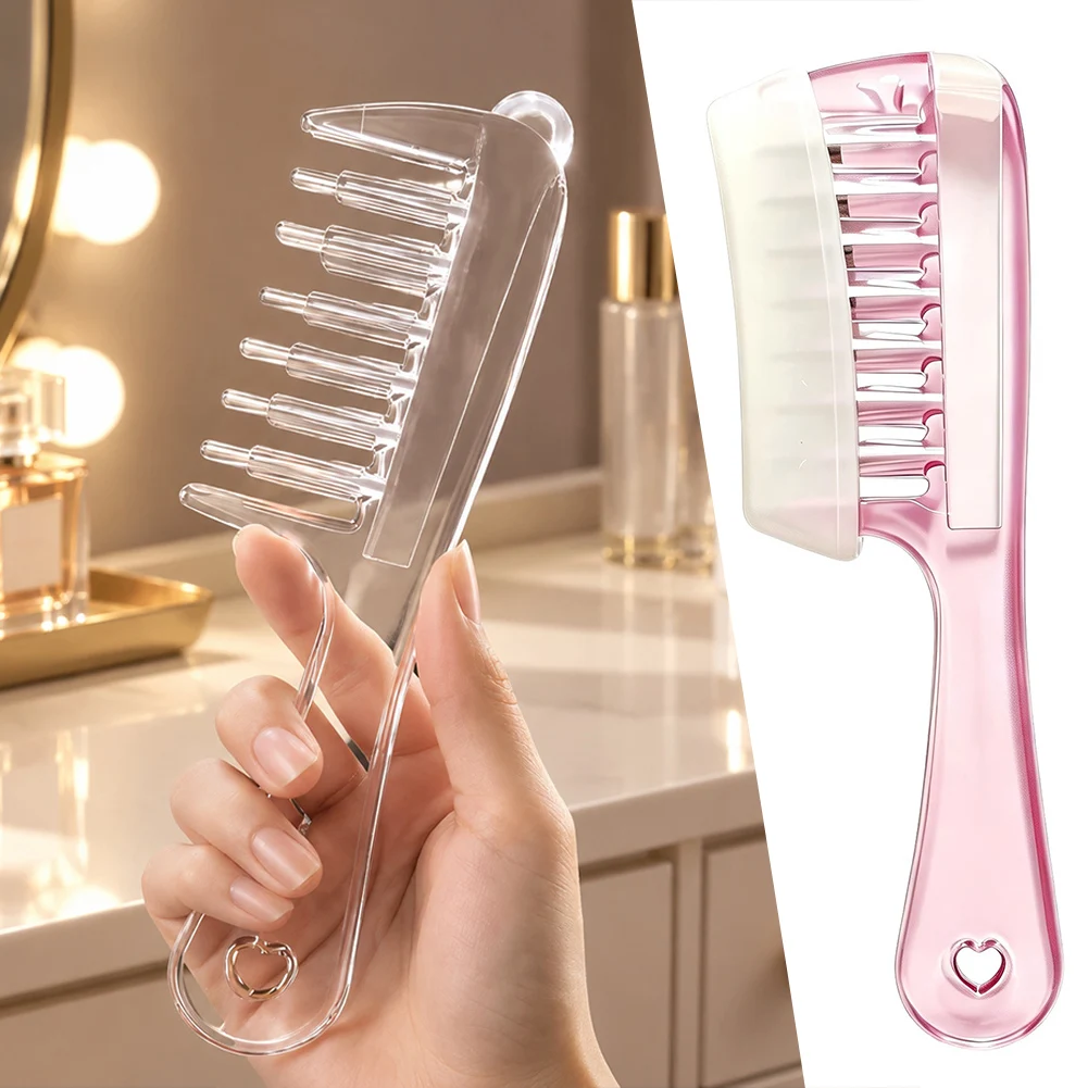 Transparent Hair Root Comb Liquid Guide Applicator Scalp Massage Comb Hair Oil Serum Brush Scalp Dispensing Comb Applicator