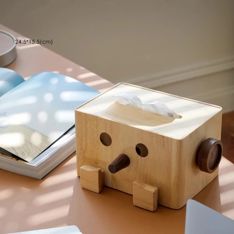 

Ornament "Pinocchio" Portuguese Oak/Walnut Tissue Box Model Room Drawing Carton