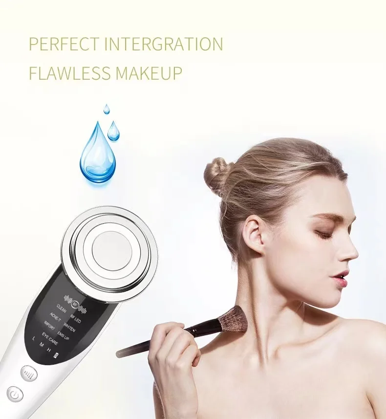 Biblioteca intelligente Massaggiatore facciale professionale Dispositivo facciale a microcorrente Dispositivo facciale leggero di sollevamento domestico adatto per il collo