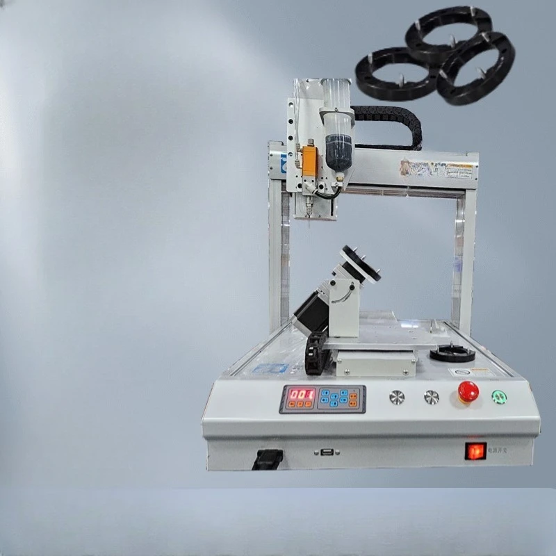 

Настольный четырехосный роторный масляный станок, точечное распыление масла подшипника двигателя электроинструмента