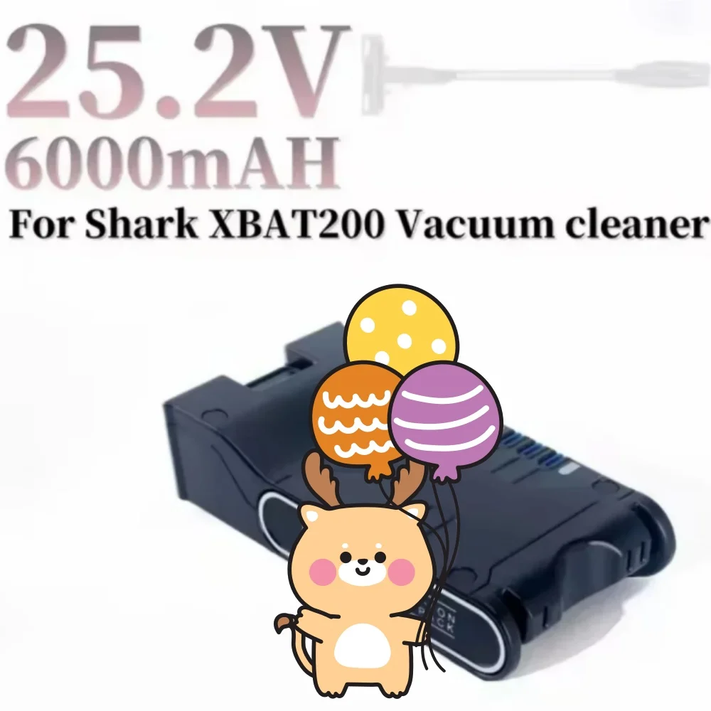 

For Shark XBAT200 ION Rocket IONFlex Cordless Vacuum Cleaner Battery 25.2V 6000mAh Lithium-Ion Replacement for Shark Vacuums