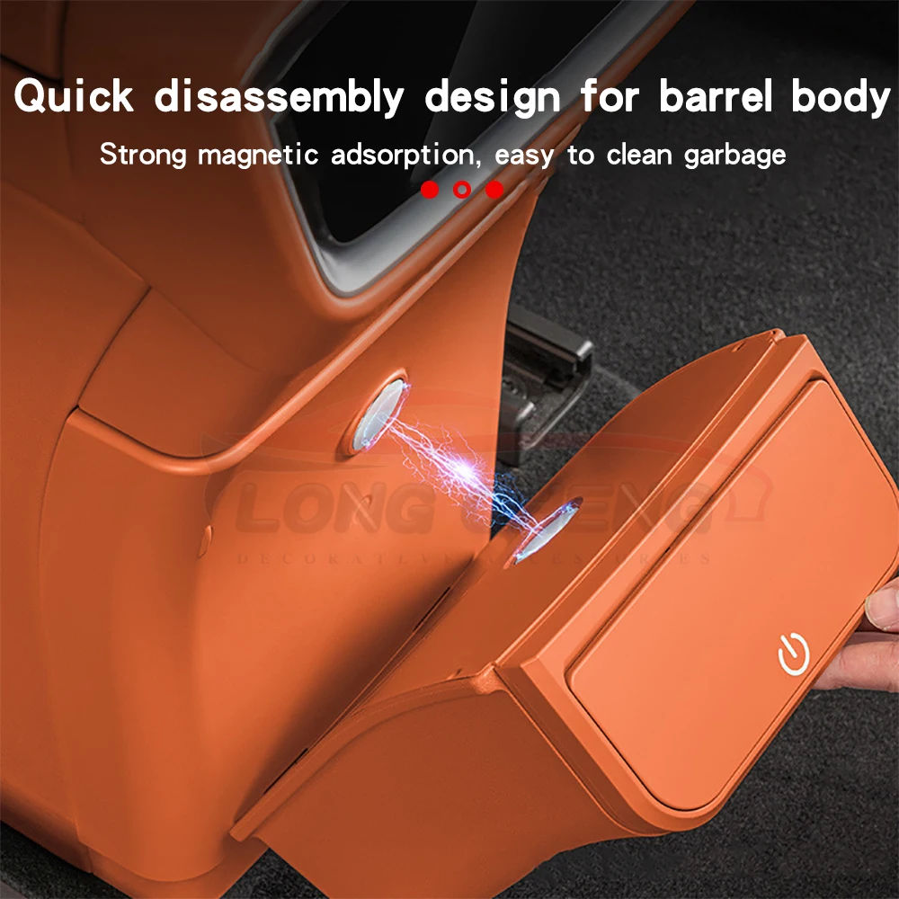 For Wenjie M9 refrigerator anti-kick cover trash can magnetic detachable storage box original car various colors interior 3