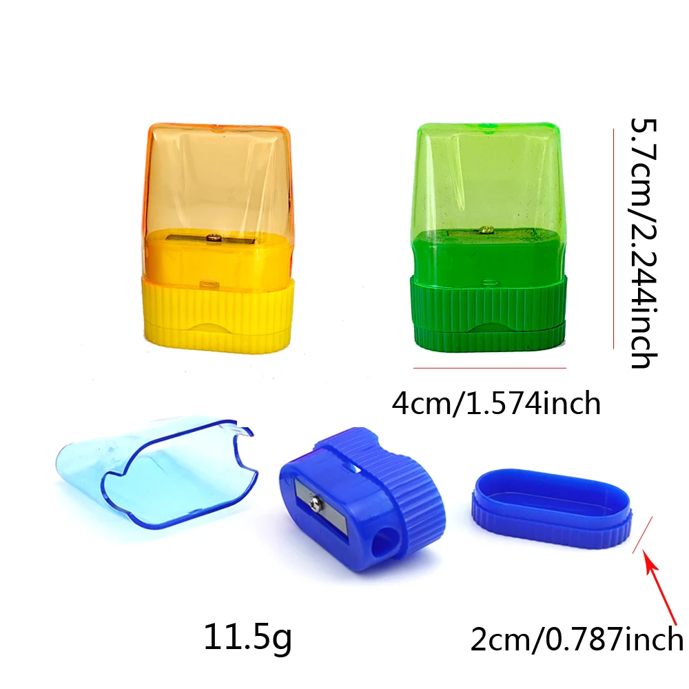 Office Desktop Manual Pencil Sharpener with Dust Box Durable Clean Desk Pencil Sharpening Tool