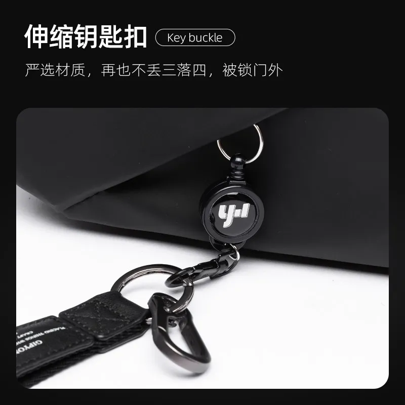 Men‘s Chest Bag High Quality Waterproof Cross Body Bag Anti Theft Zipper 9.7inch iPad Shoulder Bag for Short Trip Sport