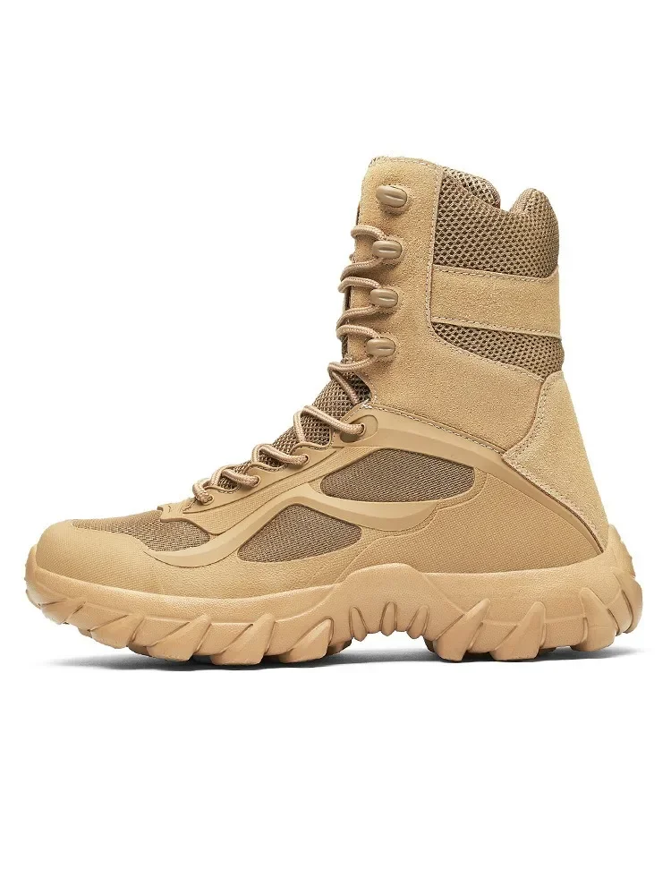 Men  Boots Autumn Special Forces  Field Man Boot Lightweight Outdoor Non-Slip Waterproof Shoes Zapatillas Hombre