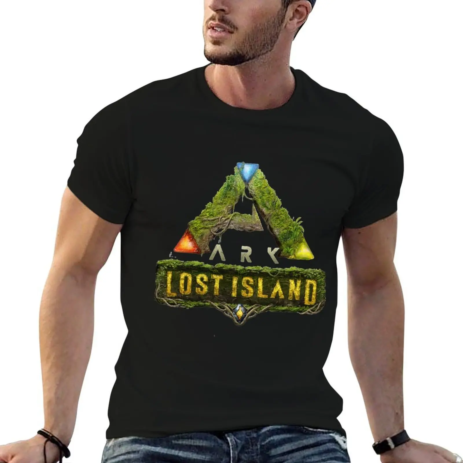 ARK Survival Evolved Lost Island T-shirt décontracté respirant à manches courtes