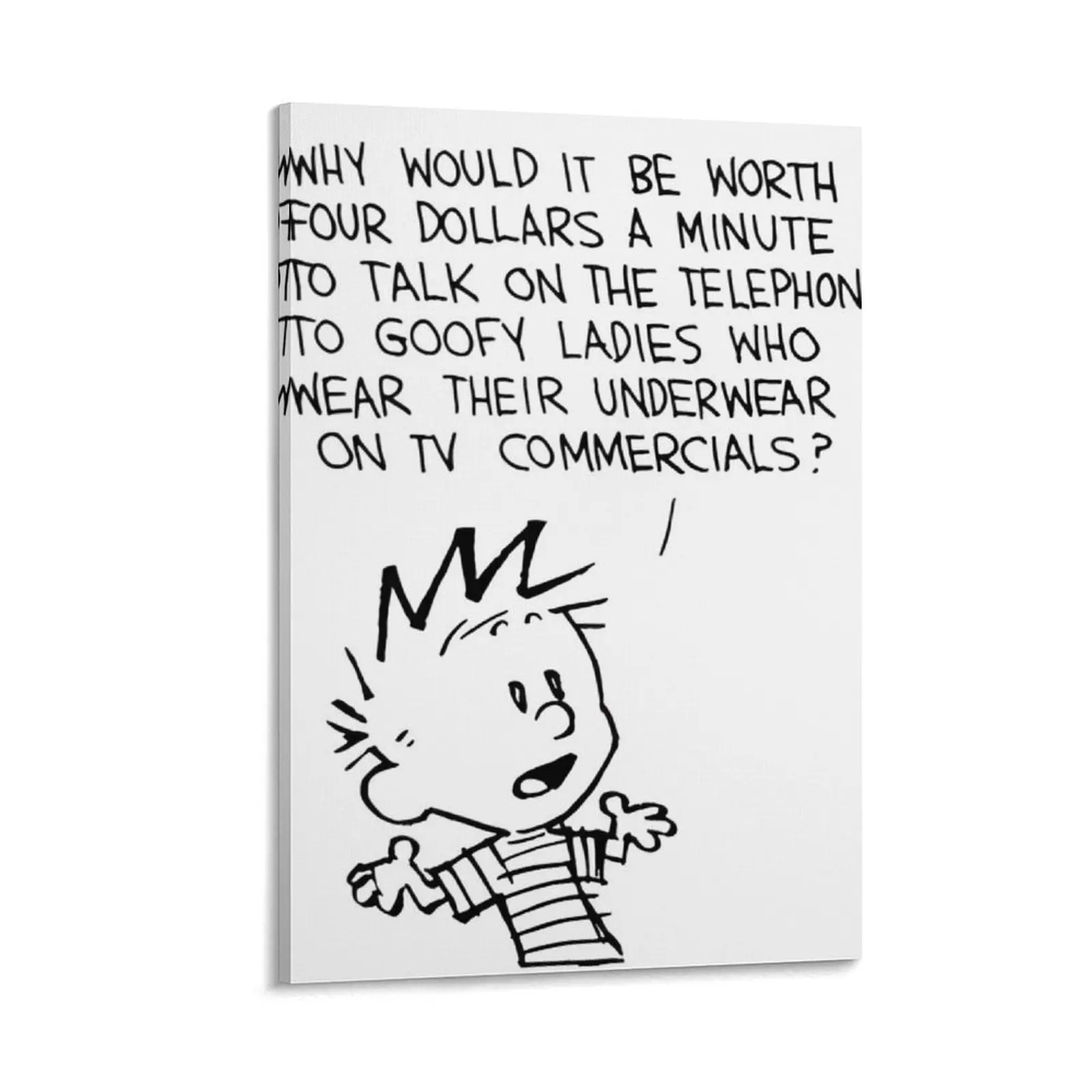 

Copy of Calvin and hobbes Canvas Painting cute room decor Decoration bedroom Decorative paintings