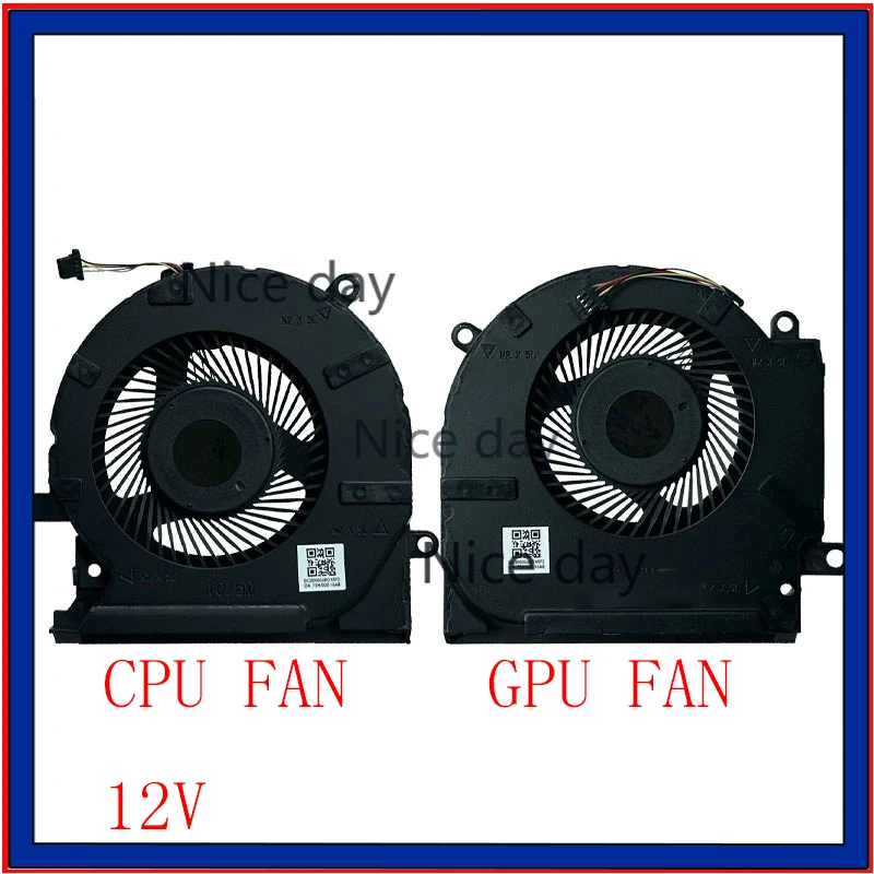 Replacement Laptop CPU GPU Cooling Fan For HP OMEN 6/6Pro 15-Ek En TPN-Q236 Q238 12V