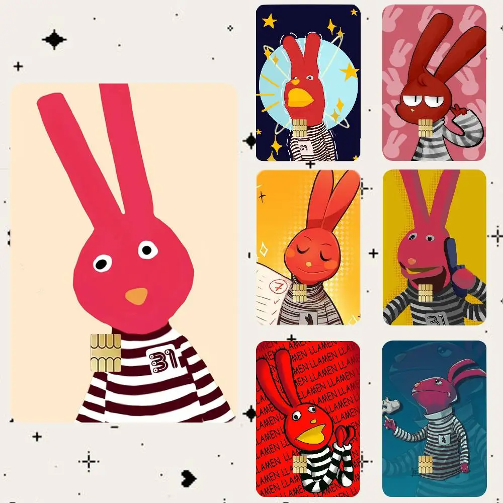 

B-Bodoque 31 M-Minutos Bunny HD Waterproof Card Skins Protective Stickers for Credit Bank Game Cards