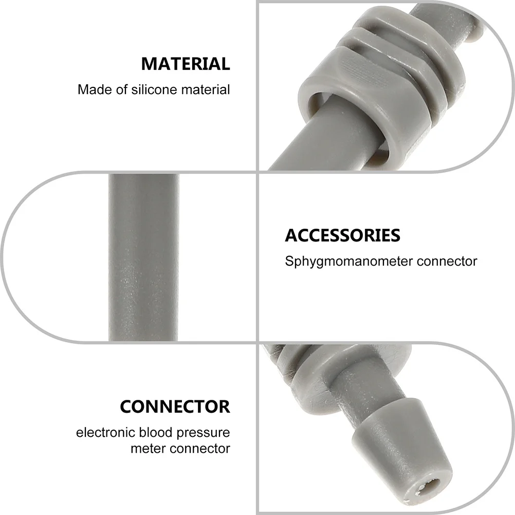 

4Pcs Sphygmomanometer Accessories Arm Cuff Strap Connector Reliable Blood Pressuremeter Parts Rust Resistant Sphygmomanometer