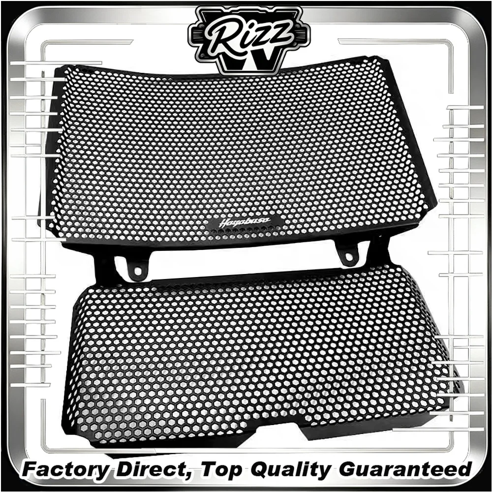 FOR GSX1300R 2006-23 Hexagonal Honeycomb Pattern Radiator Guard Matte Black Anodized Thickened Heat Dissipation Protective Mesh