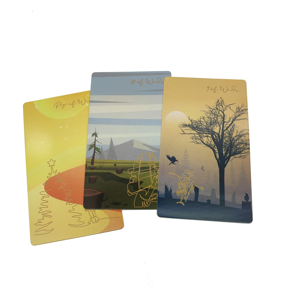 New 12 x 7 cm Linescape Divination Tarot Evolution Narrow Line and Wide Landscape