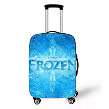 Cartoon Disney New Frozen Elsa Anna Luggage Cover Elastic Suitcase Protective Cover For Travel Bag Anti-Dust Protective Cover