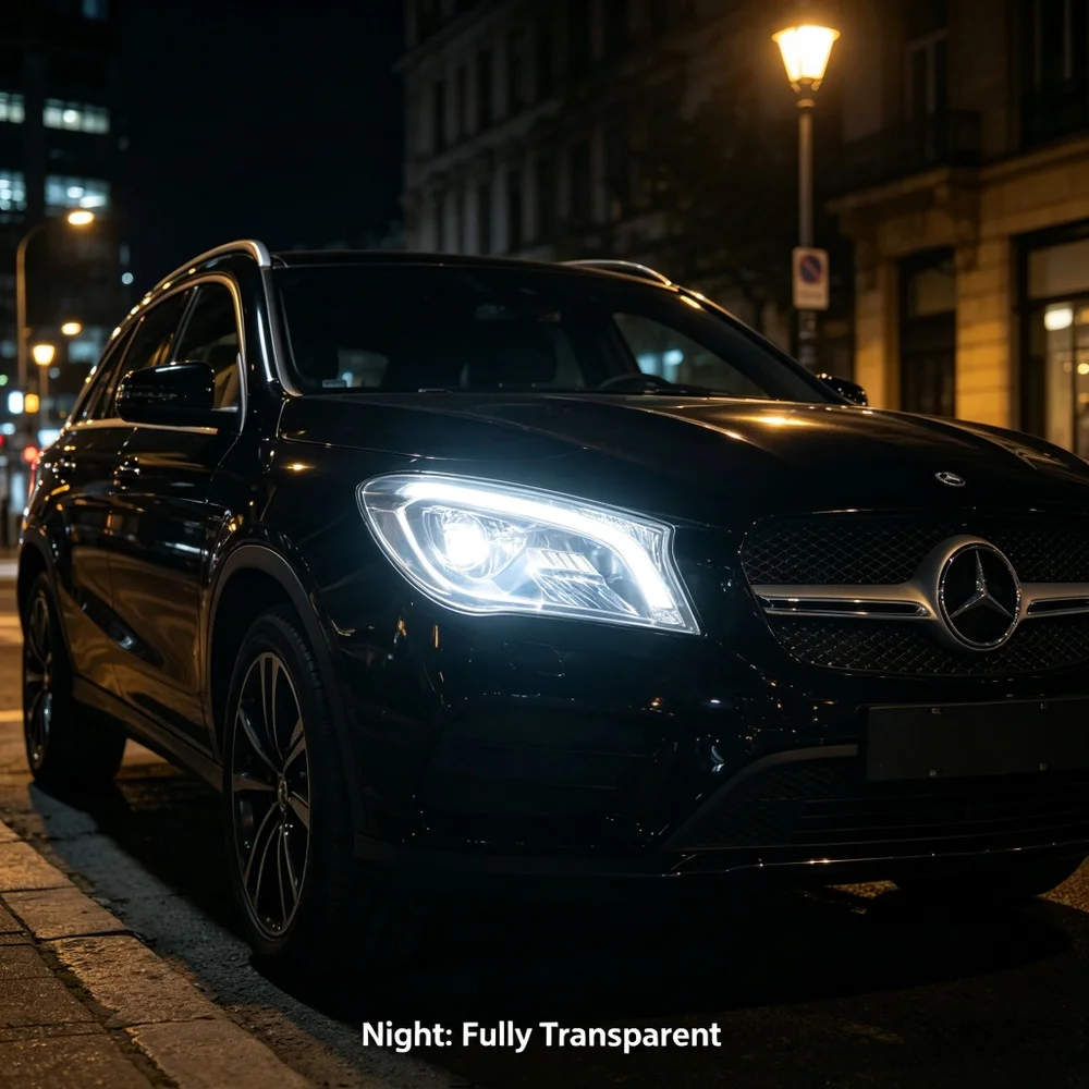 Black/purple TPU Photochromic Headlight Film Suitable For Any Car Light Decoration, Scratch Resistant, and Protective Stickers view 6