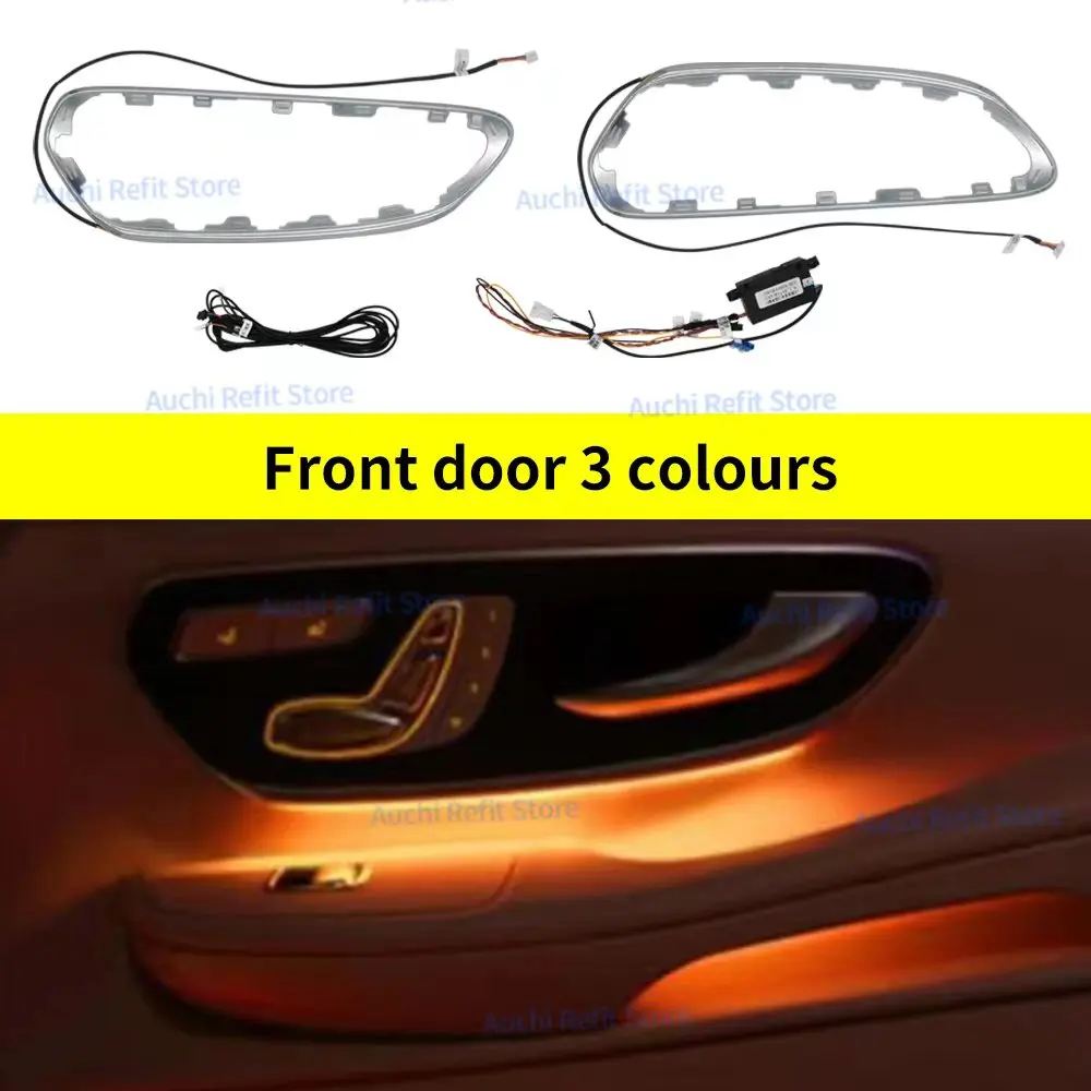 3/64 Kleuren Led-Ventilatie Omgevingslicht Voor Mercedes Benz V-Klasse W447 V260 Turbine Luchtuitlaat Mondstuk Decoratieve Lamp Refit Accessoire