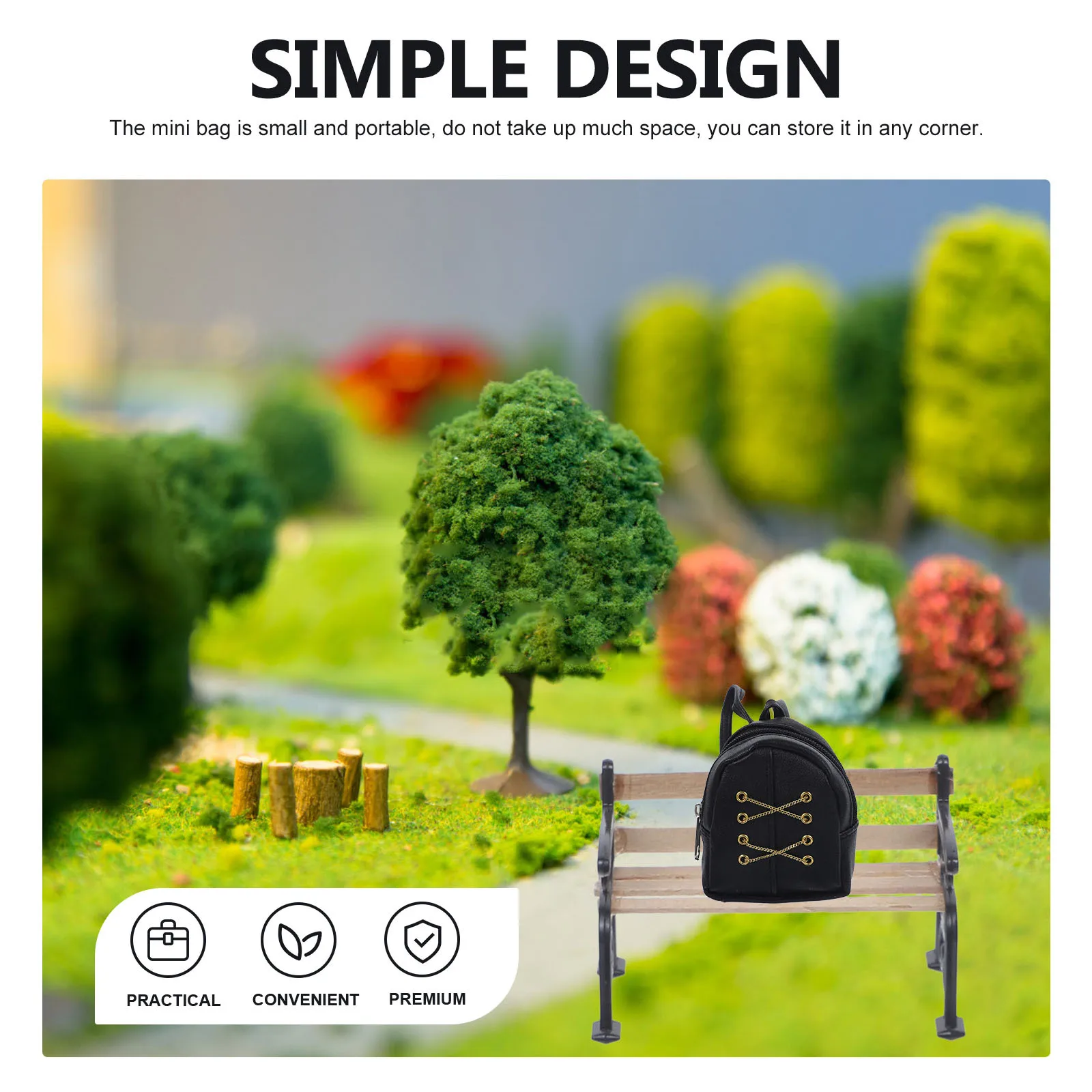 

For Decorative Small Backpack Accessories Mini Backpack Accessories Mini House School Decor Supply