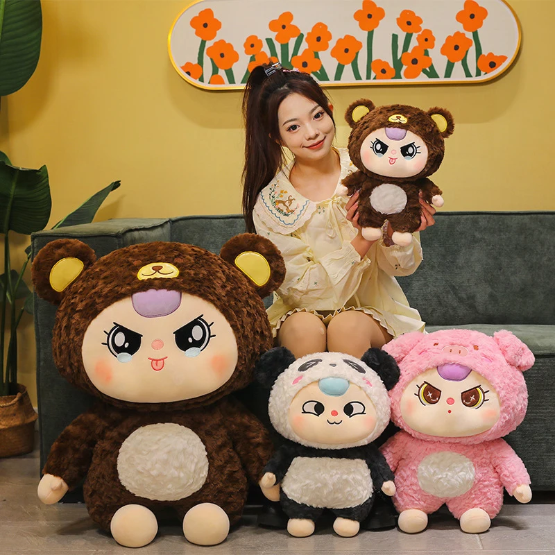 

Kawaii Plush Toy Stuffed Doll Cute Bunny Rabbit Pillow Soft Cuddly Kids Birthday Gift for Children