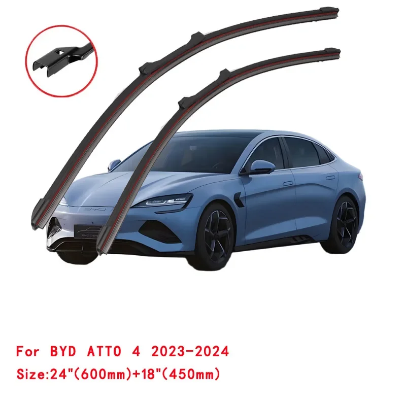 

For BYD Atto 3 4 2021-2024 Car Windshield Wiper Blade Front Windscreen Brushes Washer Accessories Cleaning Replacement Parts