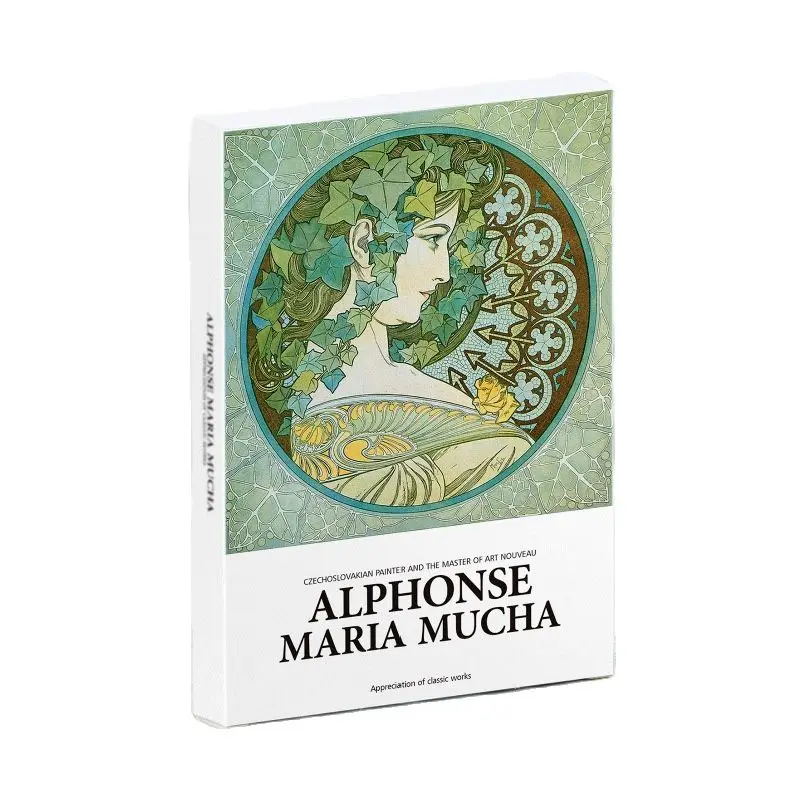 

30 Pcs/Set Alphonse Maria Mucha Series Postcard INS Style Greeting Cards DIY Journal Decoration Stationery