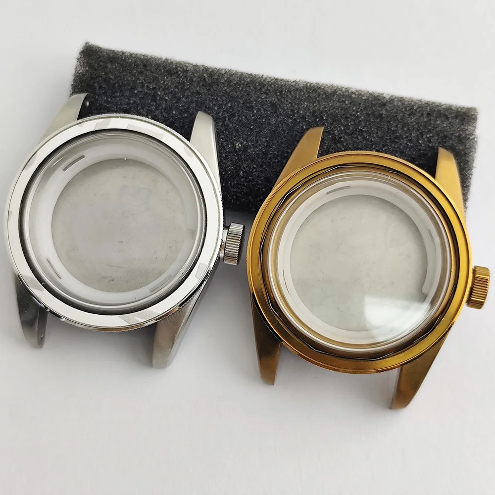 Miyota 8215 movimiento oro rosa caja de 41 mm caja plateada correa de acero inoxidable de 22 mm esfera C3 manecillas 8215