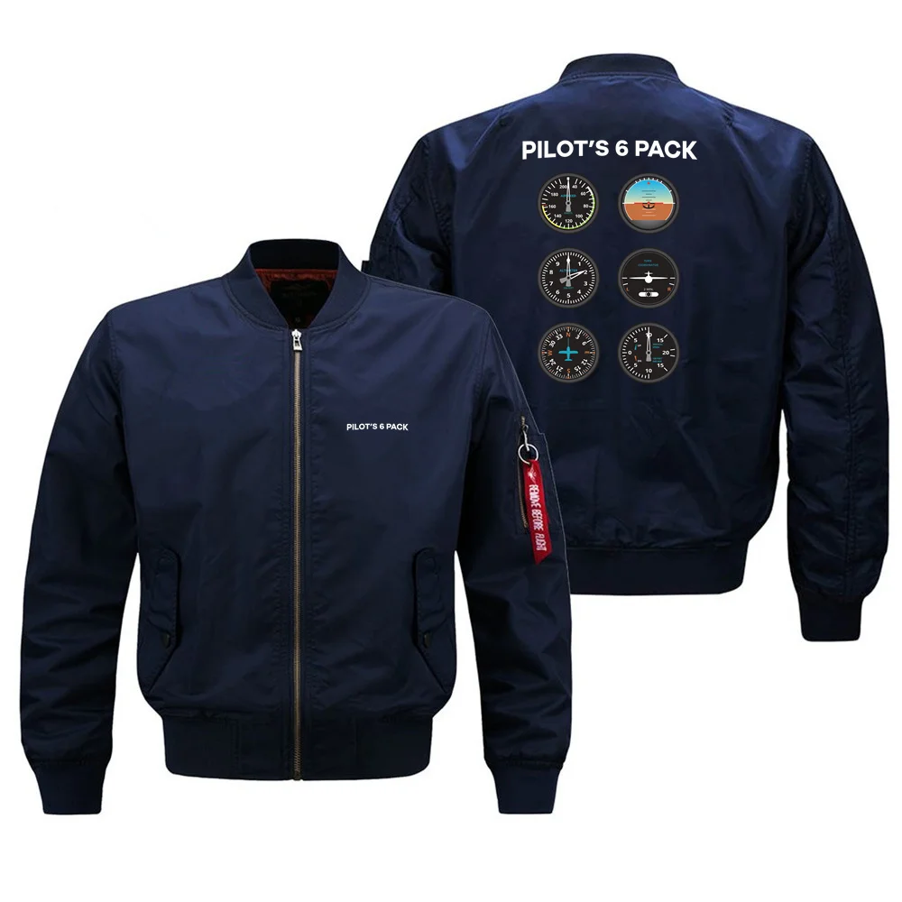 Pilot's 6 Pack Aviation Pilots Ma1 Bomber Jacket Coats for Men Outdoor Military Man Baseball Jacket