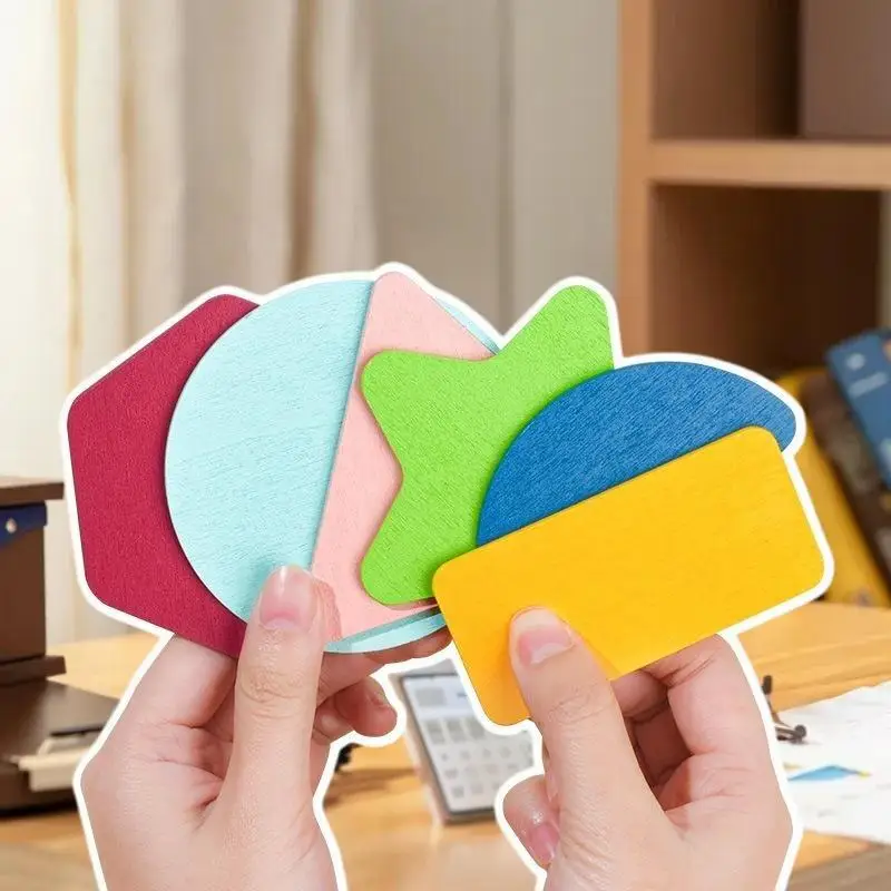 

Набор захватывающих деревянных головоломок, веселые формы, образовательные навыки геометрического распознавания