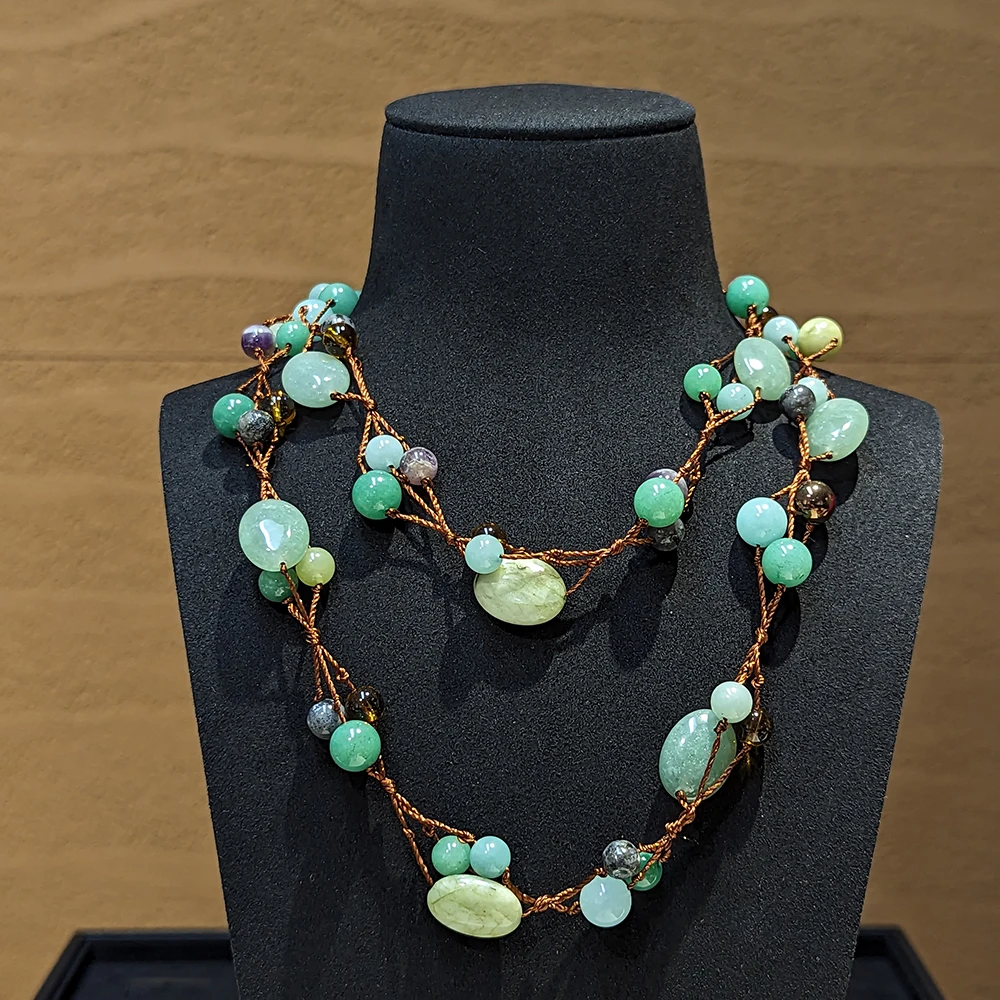 Amorita boutique fashion design natural stone Necklaces