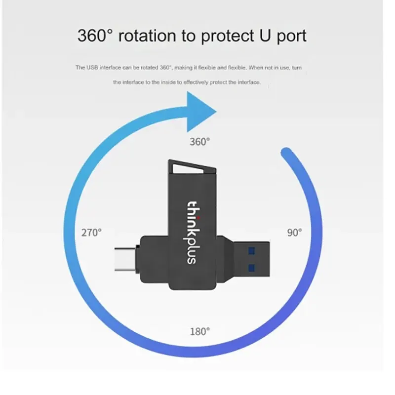 Thinkplus 3.1 TypeC OTG USB Flash Drive 32GB 64G Usb Flash Drive 128 256 512 GB Pendrive Pen Drive Stick Disk Key Memory For PC